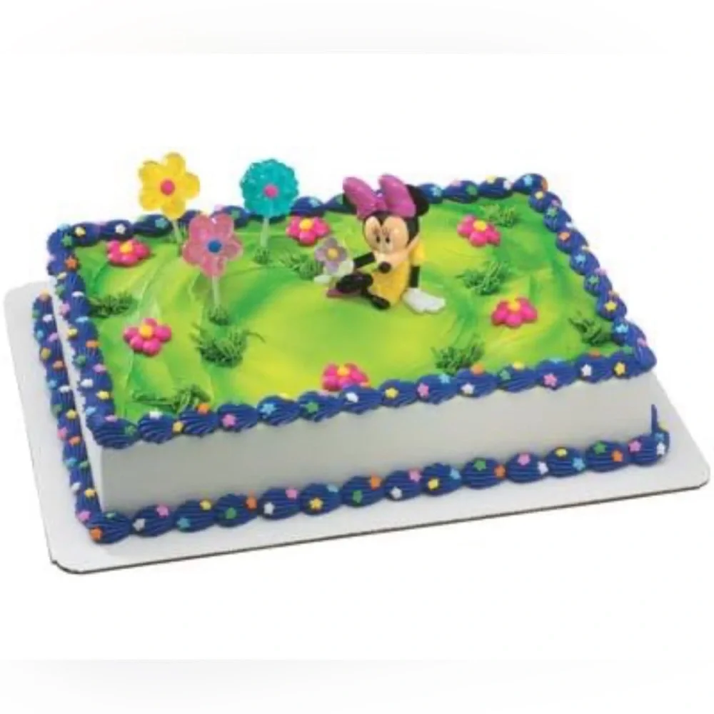 Minnie Mouse with Flowers Cake Topper 💕🌺Topper only no candy flowers inc…